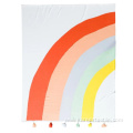 Rainbow color cute tassel design fashion newbaby blanket